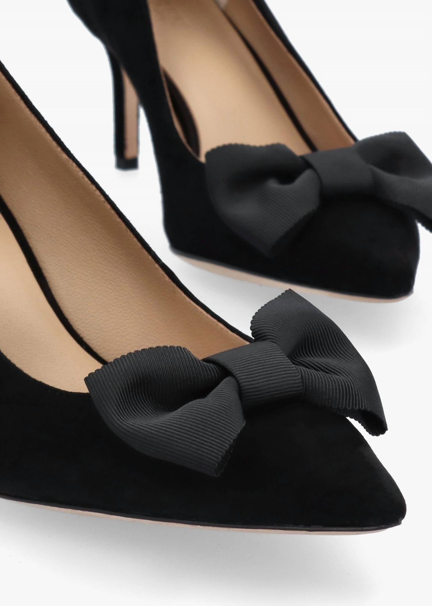 Ralph Lauren - Women's Lanette Bow-trim Suede Pumps Sandal - Image 5