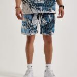 Majestik Skull Face Tapestry Shorts