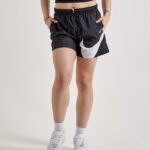 Nike Mid-Rise Woven Logo Shorts